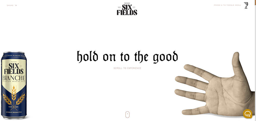 Six Fields Beer website - Wibe Creative Services